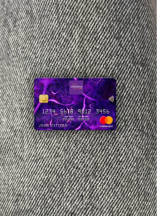 Download Laos Indochina Bank mastercard photolook front Photoshop template